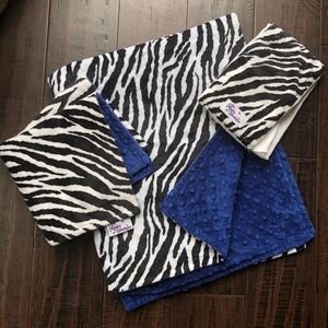 MINKY 3 piece baby blanket set